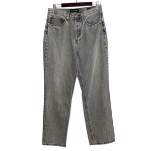 Denim Forum Jeans Women 29 x 28 The Joni High Rise Loose Gray Slouchy Oversized